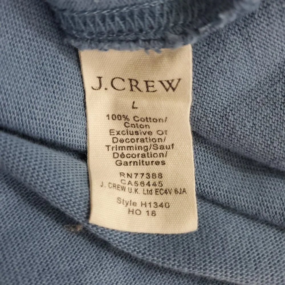 J. Crew Mercantile Men’s ¼ Zip Cotton Pullover Top – Size Large - Picture 9 of 11